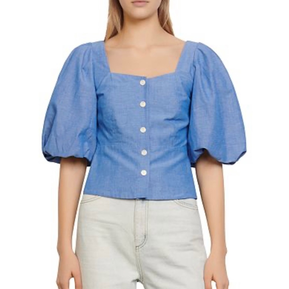 Sandro | Mayan Blue | Button Top | Excellent Condition | Small